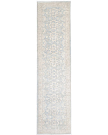Ariana 3' 10" X 16' 8" Hand Knotted Wool Rug 3' 10" X 16' 8" (117 X 508) / Teal / Wool