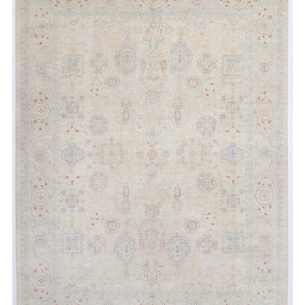 Ariana 9' 2" X 11' 9" Hand Knotted Wool Rug 9' 2" X 11' 9" (280 X 358) / Ivory / Wool