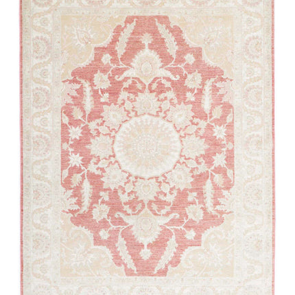 Ariana 4' 11" X 6' 7" Hand Knotted Wool Rug 4' 11" X 6' 7" (150 X 201) / Pink / Wool