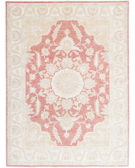 Ariana 4' 11" X 6' 7" Hand Knotted Wool Rug 4' 11" X 6' 7" (150 X 201) / Pink / Wool