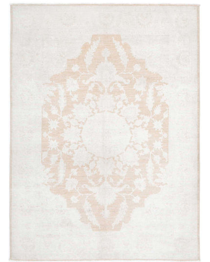 Ariana 4' 10" X 6' 9" Hand Knotted Wool Rug 4' 10" X 6' 9" (147 X 206) / Ivory / Wool