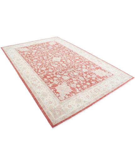 Ariana 6' 10" X 10' 1" Hand Knotted Wool Rug 6' 10" X 10' 1" (208 X 307) / Red / Wool