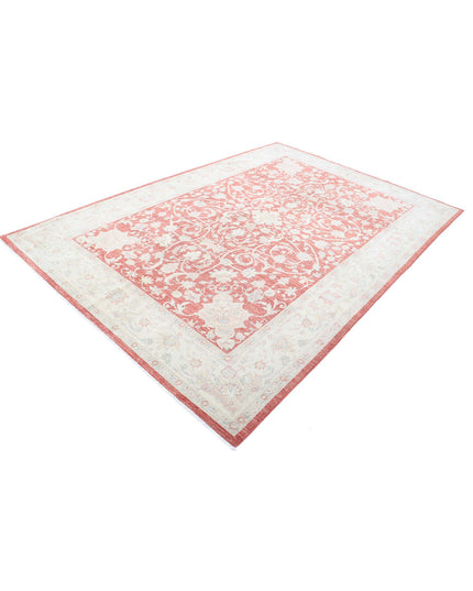 Ariana 6' 10" X 10' 1" Hand Knotted Wool Rug 6' 10" X 10' 1" (208 X 307) / Red / Wool