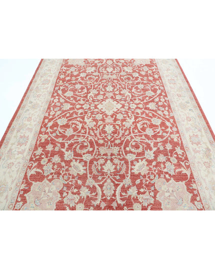 Ariana 6' 10" X 10' 1" Hand Knotted Wool Rug 6' 10" X 10' 1" (208 X 307) / Red / Wool