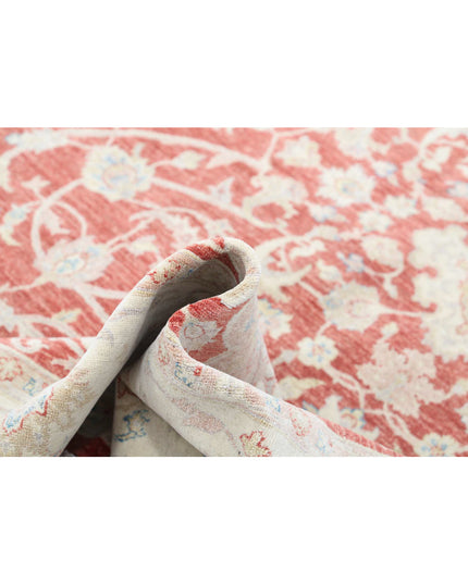 Ariana 6' 10" X 10' 1" Hand Knotted Wool Rug 6' 10" X 10' 1" (208 X 307) / Red / Wool