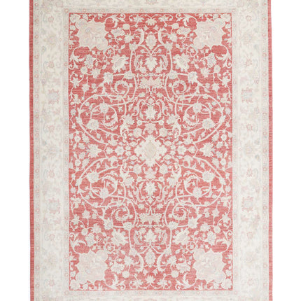Ariana 6' 10" X 10' 1" Hand Knotted Wool Rug 6' 10" X 10' 1" (208 X 307) / Red / Wool