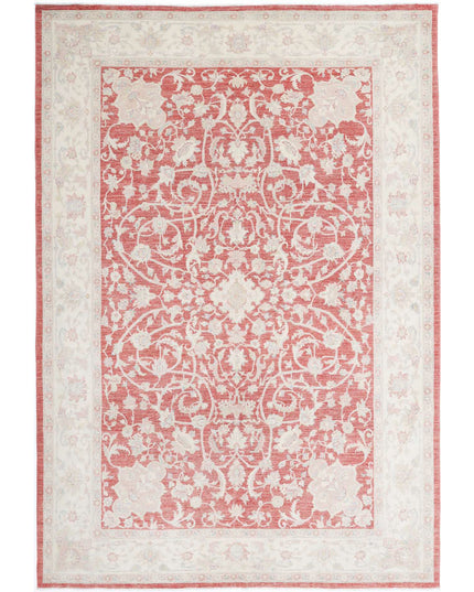 Ariana 6' 10" X 10' 1" Hand Knotted Wool Rug 6' 10" X 10' 1" (208 X 307) / Red / Wool