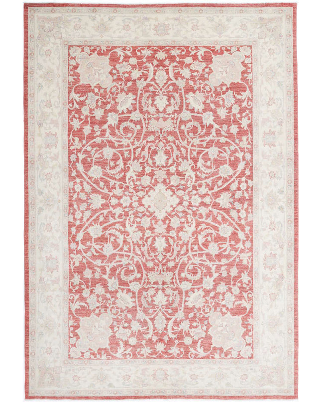 Ariana 6' 10" X 10' 1" Hand Knotted Wool Rug 6' 10" X 10' 1" (208 X 307) / Red / Wool