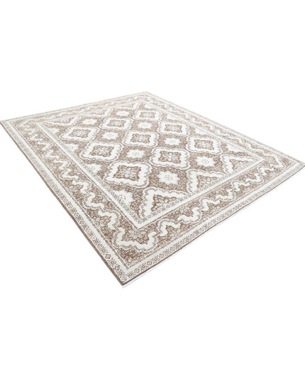 Ariana 8' 1" X 9' 7" Hand Knotted Wool Rug 8' 1" X 9' 7" (246 X 292) / Brown / Wool