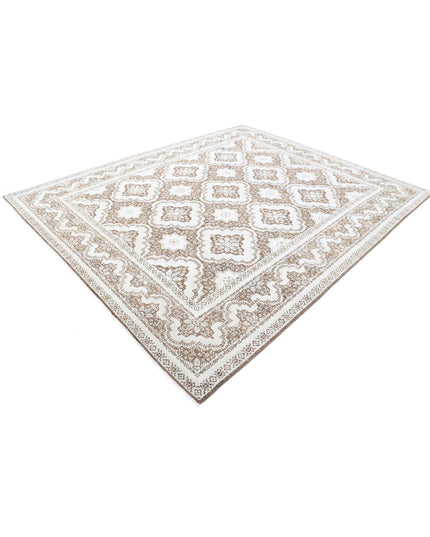 Ariana 8' 1" X 9' 7" Hand Knotted Wool Rug 8' 1" X 9' 7" (246 X 292) / Brown / Wool
