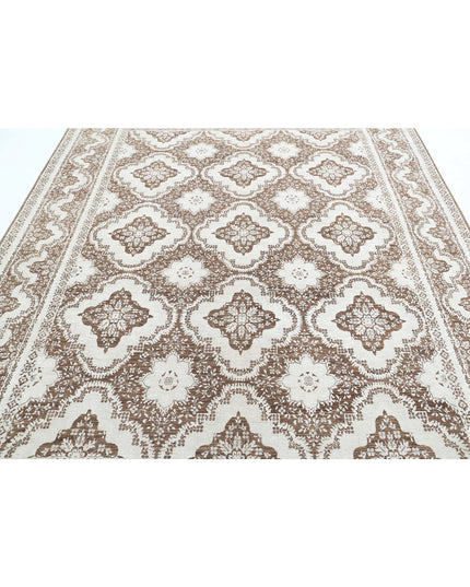 Ariana 8' 1" X 9' 7" Hand Knotted Wool Rug 8' 1" X 9' 7" (246 X 292) / Brown / Wool
