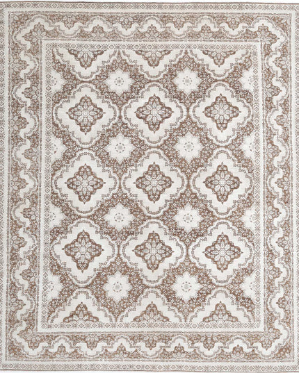 Ariana 8' 1" X 9' 7" Hand Knotted Wool Rug 8' 1" X 9' 7" (246 X 292) / Brown / Wool