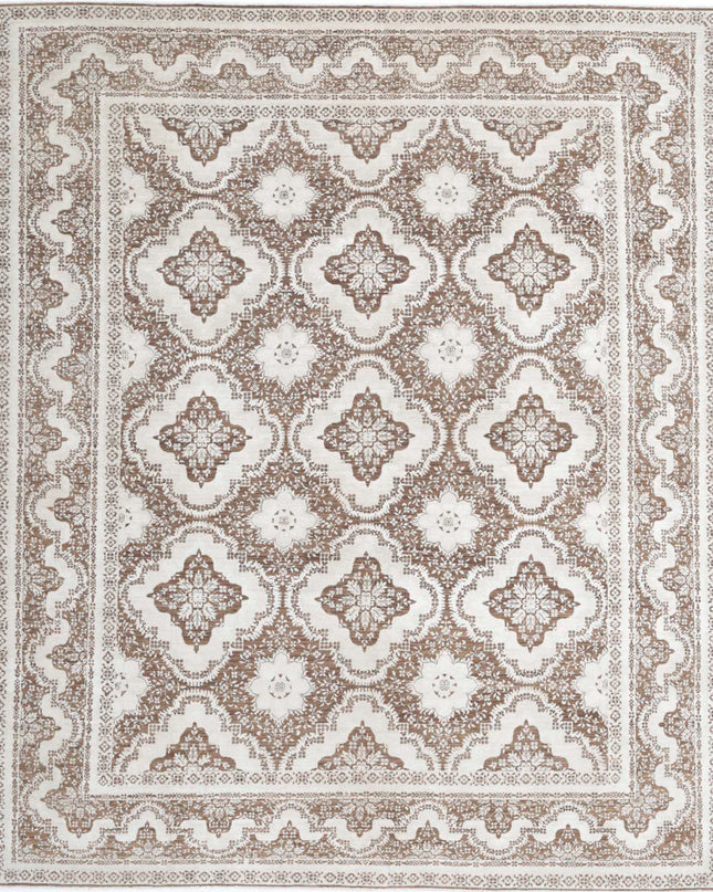 Ariana 8' 1" X 9' 7" Hand Knotted Wool Rug 8' 1" X 9' 7" (246 X 292) / Brown / Wool