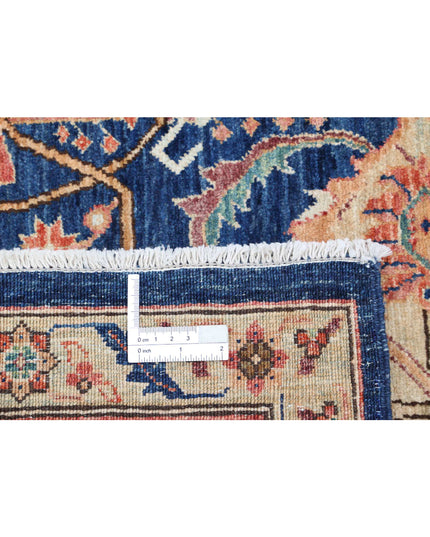 Ariana 6' 0" X 9' 1" Hand Knotted Wool Rug 6' 0" X 9' 1" (183 X 277) / Blue / Wool
