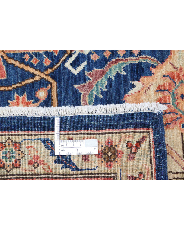 Ariana 6' 0" X 9' 1" Hand Knotted Wool Rug 6' 0" X 9' 1" (183 X 277) / Blue / Wool