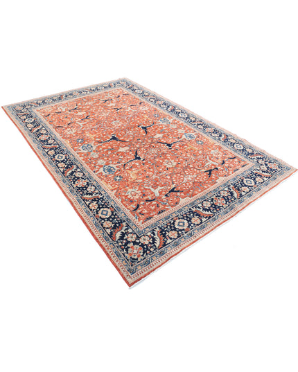 Ariana 6' 0" X 9' 1" Hand Knotted Wool Rug 6' 0" X 9' 1" (183 X 277) / Rust / Wool