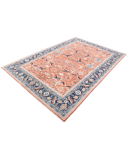 Ariana 6' 0" X 9' 1" Hand Knotted Wool Rug 6' 0" X 9' 1" (183 X 277) / Rust / Wool