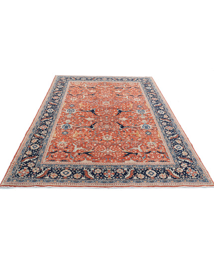 Ariana 6' 0" X 9' 1" Hand Knotted Wool Rug 6' 0" X 9' 1" (183 X 277) / Rust / Wool