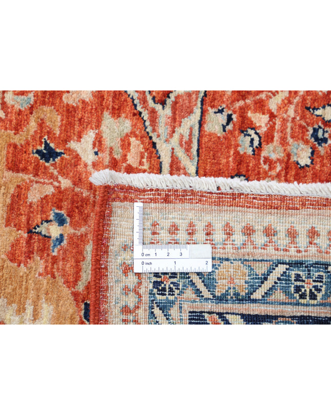 Ariana 6' 0" X 9' 1" Hand Knotted Wool Rug 6' 0" X 9' 1" (183 X 277) / Rust / Wool