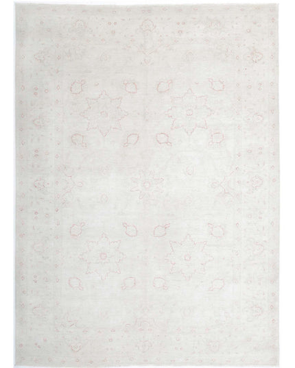 Ariana 6' 4" X 8' 8" Hand Knotted Wool Rug 6' 4" X 8' 8" (193 X 264) / Ivory / Wool