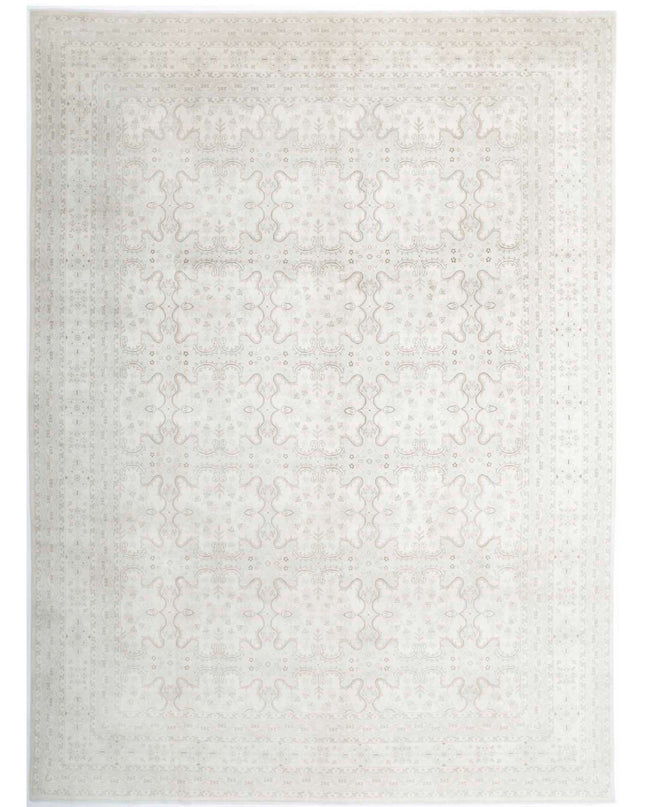 Ariana 9' 10" X 13' 5" Hand Knotted Wool Rug 9' 10" X 13' 5" (300 X 409) / Ivory / Wool