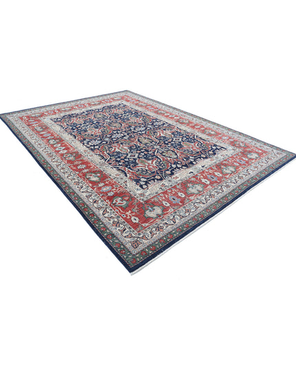 Ariana 8' 6" X 11' 7" Hand Knotted Wool Rug 8' 6" X 11' 7" (259 X 353) / Blue / Wool
