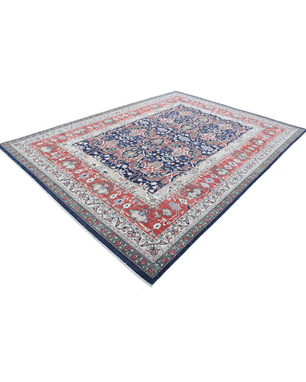 Ariana 8' 6" X 11' 7" Hand Knotted Wool Rug 8' 6" X 11' 7" (259 X 353) / Blue / Wool
