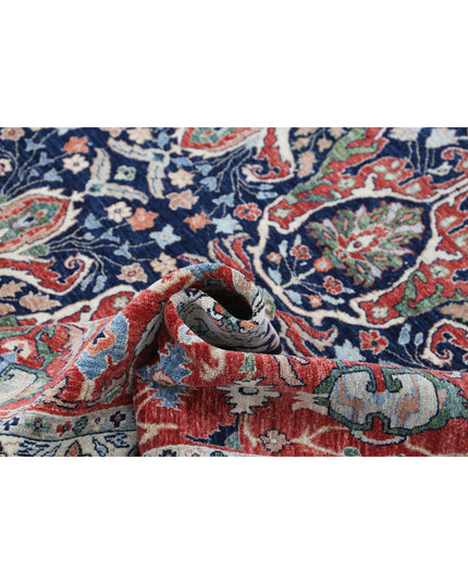 Ariana 8' 6" X 11' 7" Hand Knotted Wool Rug 8' 6" X 11' 7" (259 X 353) / Blue / Wool