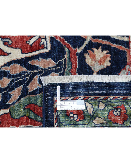 Ariana 8' 6" X 11' 7" Hand Knotted Wool Rug 8' 6" X 11' 7" (259 X 353) / Blue / Wool