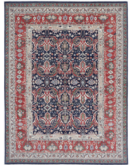 Ariana 8' 6" X 11' 7" Hand Knotted Wool Rug 8' 6" X 11' 7" (259 X 353) / Blue / Wool