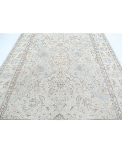 Ariana 7' 11" X 10' 2" Hand Knotted Wool Rug 7' 11" X 10' 2" (241 X 310) / Ivory / Wool