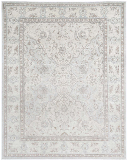 Ariana 7' 11" X 10' 2" Hand Knotted Wool Rug 7' 11" X 10' 2" (241 X 310) / Ivory / Wool