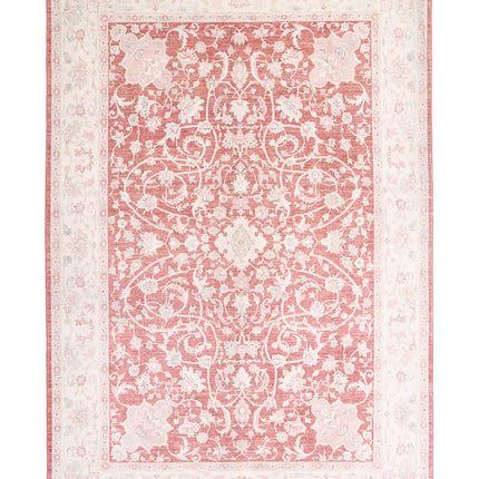 Ariana 6' 10" X 10' 0" Hand Knotted Wool Rug 6' 10" X 10' 0" (208 X 305) / Red / Wool