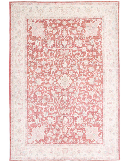 Ariana 6' 10" X 10' 0" Hand Knotted Wool Rug 6' 10" X 10' 0" (208 X 305) / Red / Wool