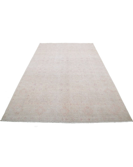 Ariana 5' 10" X 8' 1" Hand Knotted Wool Rug 5' 10" X 8' 1" (178 X 246) / Ivory / Wool