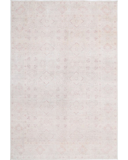 Ariana 5' 10" X 8' 1" Hand Knotted Wool Rug 5' 10" X 8' 1" (178 X 246) / Ivory / Wool