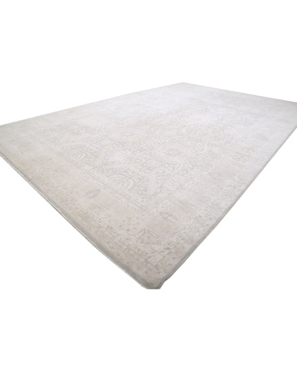 Ariana 13' 8" X 21' 3" Hand Knotted Wool Rug 13' 8" X 21' 3" (417 X 648) / Grey / Wool