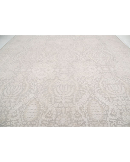Ariana 13' 8" X 21' 3" Hand Knotted Wool Rug 13' 8" X 21' 3" (417 X 648) / Grey / Wool
