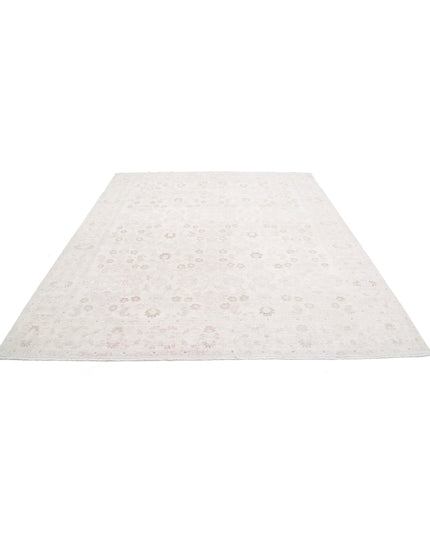 Ariana 8' 1" X 9' 5" Hand Knotted Wool Rug 8' 1" X 9' 5" (246 X 287) / Ivory / Wool