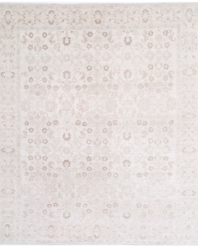 Ariana 8' 1" X 9' 5" Hand Knotted Wool Rug 8' 1" X 9' 5" (246 X 287) / Ivory / Wool