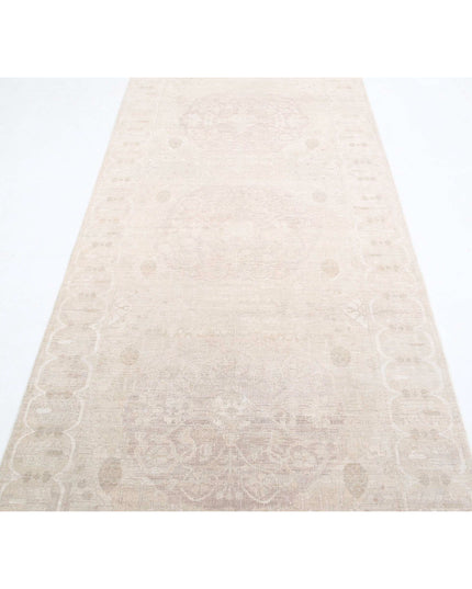 Ariana 4' 1" X 14' 3" Hand Knotted Wool Rug 4' 1" X 14' 3" (124 X 434) / Lilac / Wool