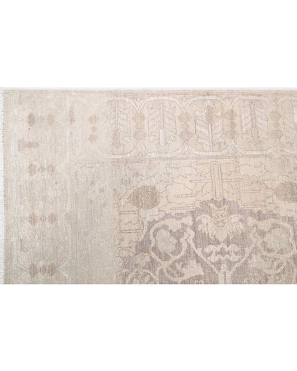 Ariana 4' 1" X 14' 3" Hand Knotted Wool Rug 4' 1" X 14' 3" (124 X 434) / Lilac / Wool