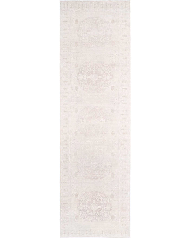 Ariana 4' 1" X 14' 3" Hand Knotted Wool Rug 4' 1" X 14' 3" (124 X 434) / Lilac / Wool