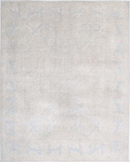 Ariana 7' 11" X 10' 0" Hand Knotted Wool Rug 7' 11" X 10' 0" (241 X 305) / Ivory / Wool