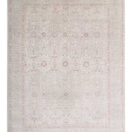 Ariana 8' 0" X 10' 7" Hand Knotted Wool Rug 8' 0" X 10' 7" (244 X 322) / Ivory / Wool