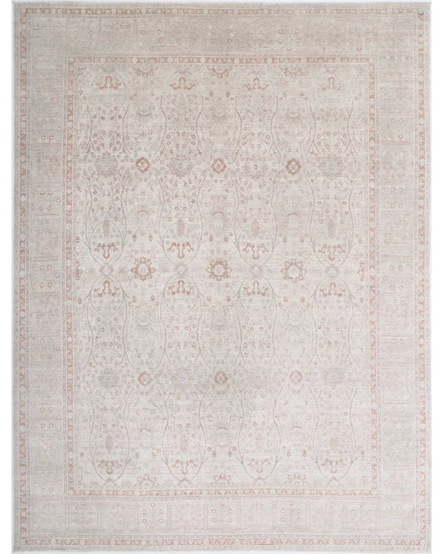 Ariana 8' 0" X 10' 7" Hand Knotted Wool Rug 8' 0" X 10' 7" (244 X 322) / Ivory / Wool
