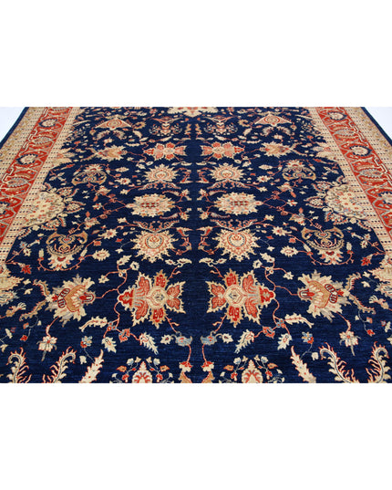 Ariana 10' 1" X 13' 0" Hand Knotted Wool Rug 10' 1" X 13' 0" (307 X 396) / Blue / Wool