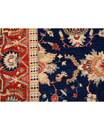 Ariana 10' 1" X 13' 0" Hand Knotted Wool Rug 10' 1" X 13' 0" (307 X 396) / Blue / Wool