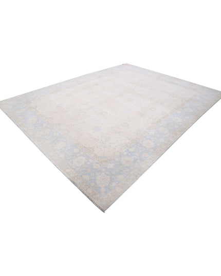 Ariana 9' 1" X 11' 11" Hand Knotted Wool Rug 9' 1" X 11' 11" (277 X 363) / Ivory / Wool