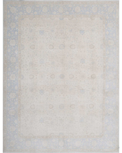 Ariana 9' 1" X 11' 11" Hand Knotted Wool Rug 9' 1" X 11' 11" (277 X 363) / Ivory / Wool